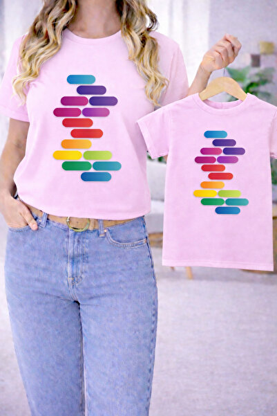 VODEXA Majka Unisex Dječja Kombinacija Oversize T-Shirt Majica za Dvojicu BOJ...