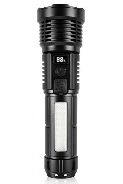 Primo Plus مصباح يدوي مزدوج قوي مع خاصية التكبير والتصغير والفلاش وبنك طاقة S...