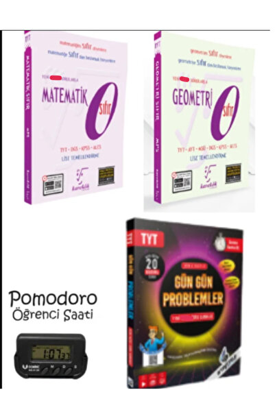 Karekök Yayınları SIFIR MAT+GEOMETRİ + STRATEJİ GÜN GÜN PROBLEMLER SET KRONOM...