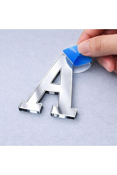 JokerAtölye Daire Bina Dış Harf ALFABE ABC 3mm Lazer Kesim Pleksi Kendinden y...