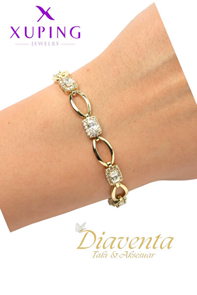 DİAVENTA TAKI VE AKSESUAR Xuping Vip Bracelet - Baguette Zircon Stone Jewelry...
