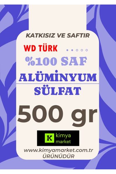 WD Türk Alüminyum Sülfat (Toz Şap) 500 gr