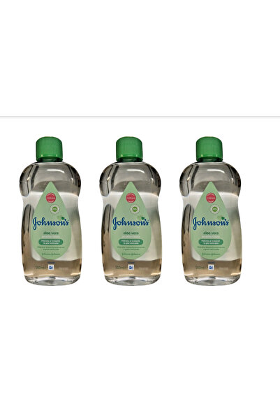Johnson & Johnson Σετ 3 τεμαχίων Λάδι Σώματος Johnson's Baby με Αλόη Βέρα, 500ml