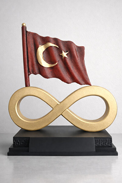 AF SANART Türk Bayrağı Sonsuzluk Sembolü biblo, obje