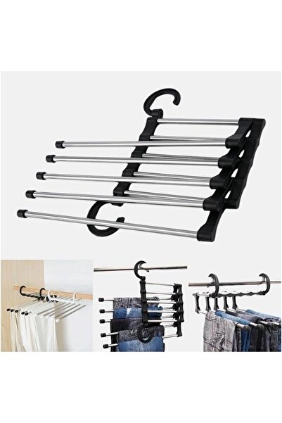 Empressco 5-Piece Organizer Pants Hanger – Foldable Tie, Skirt, Shawl, Dress ...