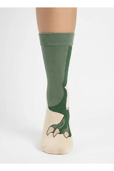 Zumiya Unisex Dinosaur Foot Patterned Cotton Colorful Socks - Special Design ...