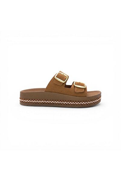 POLEN Double Buckle Anatomical Sole Summer Women's Slippers