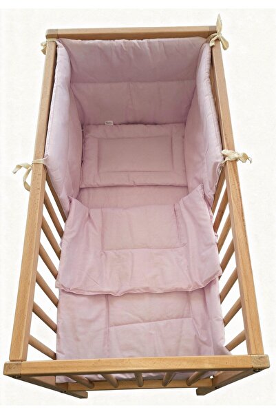 Primii Pasi Set lenjerie matlasata 4 piese, 80x40cm, bumbac Oeko Tex,