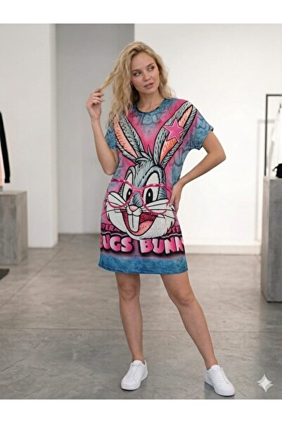 DENİKK Μοντέρνο Φόρεμα με Προσαρμοσμένο Σχέδιο και Ψηφιακή Εκτύπωση Πέτρας, Υ...