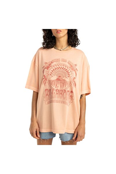 BİLLABONG Κλασικά Παραλιακά W T-SHIRT Μαλακό Ροδακινί M