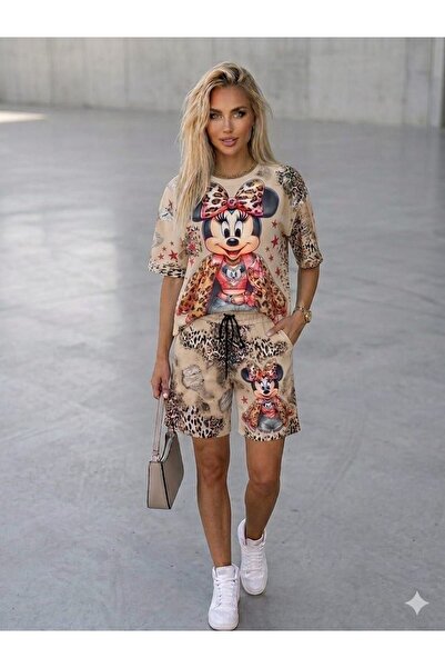 DENİKK Μοντέρνο Σετ Αθλητικής Φόρμας με Ψηφιακή Εκτύπωση Πέτρας και Κέντημα μ...