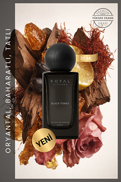 Royal Platinum Black Tonka 30 Ml Niche Parfüm Oud Tonka Amber Sıcak Yoğun
