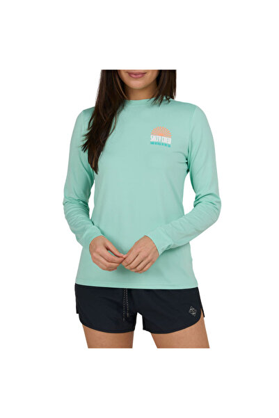 Salty Crew Μπλουζάκι ηλίου IN THE RAYS W, χρώμα μέντας, μέγεθος M