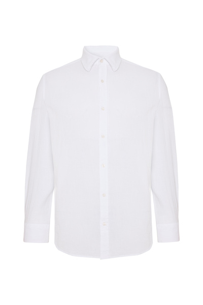 Mudo قميص بأكمام طويلة وقصة عادية