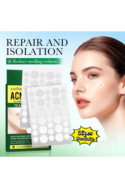 SADOER Plasturi Hidrocoloizi Premium Anti-Acnee – Absorb Sebumul și Protejeaz...
