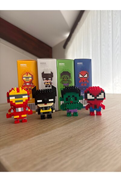 Bricks Efsane 4’lü Seti – Iron Man, Batman, Spider-Man & Hulk