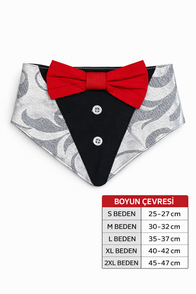 mardog Kedi Köpek Papyonlu Boyunluk – Şık Tuxedo Tasarım