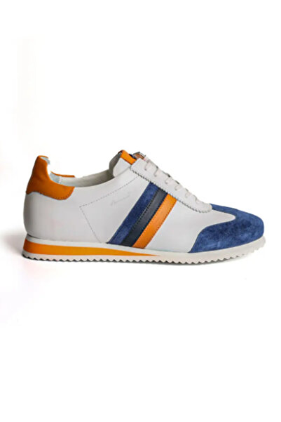 MARCOMEN أحذية رياضية ملونة للرجال من الجلد الطبيعي