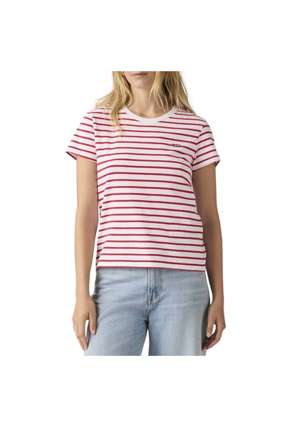 Levis ΓΥΝΑΙΚΕΙΟ ΤΕΛΕΙΟ ΜΠΛΟΥΖΑΚΙ - ΛΑΜΠΕΡΟ ΛΕΥΚΟ/ΑΡΒΟΥΝΙΚΟ ΚΟΚΚΙΝΟ S