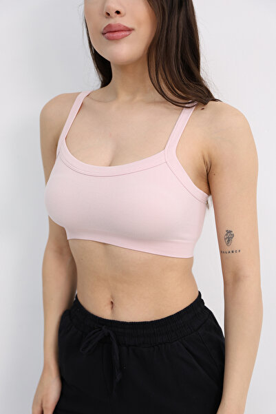 Dut Store Fitilli Sporcu Crop Büstiyer