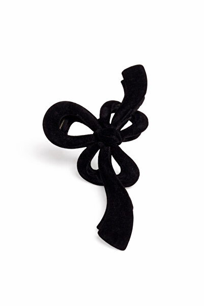 Selay Accessory مشبك شعر أسود غير لامع - حجم كبير مع قبضة قوية