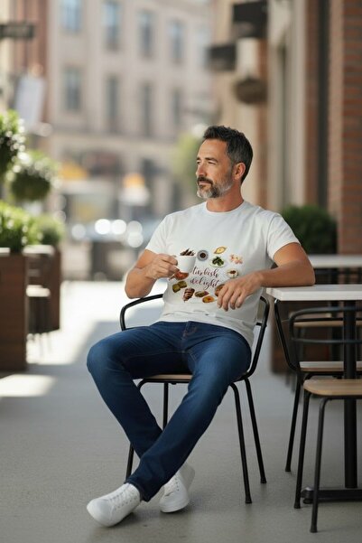 ciel moda Turkish Delight Design White Oversized T-Shirt