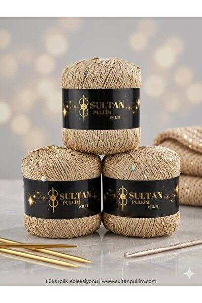 Sultan Pullim Işıltı 2304 Krem Gold
