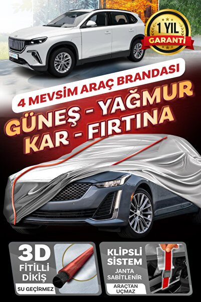 Budge TOGG T10X - KLİPSLİ 4 MEVSİM Araba brandası - oto çadır örtü