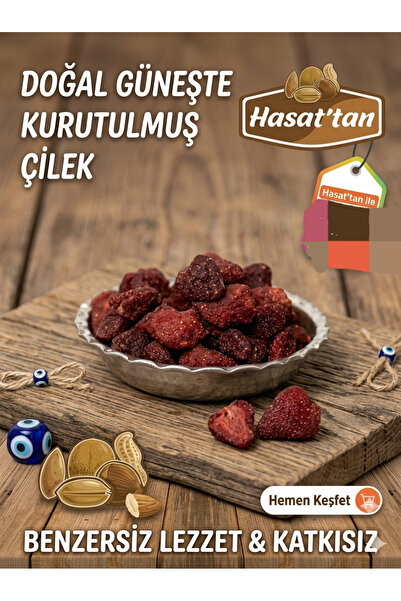 HASATTAN ÇİLEK KURUSU BÜTÜN ŞEKERSİZ 250GR