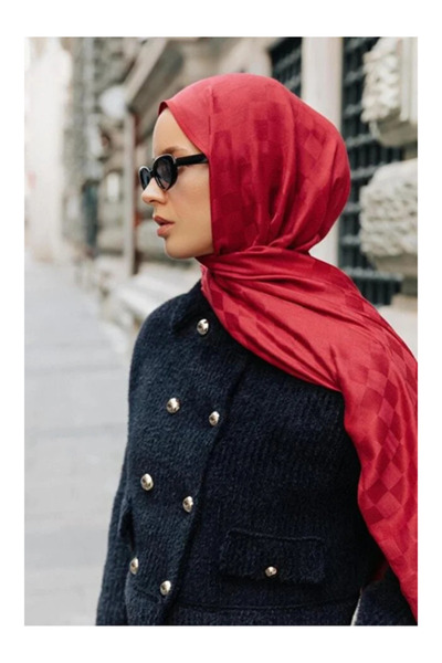 Armine VİSCON KARE DESEN ŞAL 4