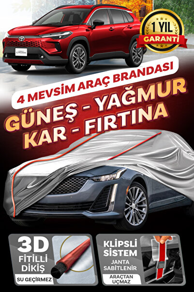 Budge Toyota Corolla Cross - KLİPSLİ 4 MEVSİM Araba brandası - oto çadır örtü