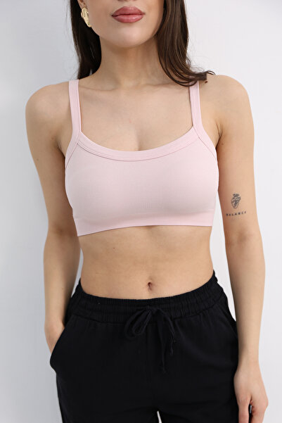 Dut Store Fitilli Sporcu Crop Büstiyer
