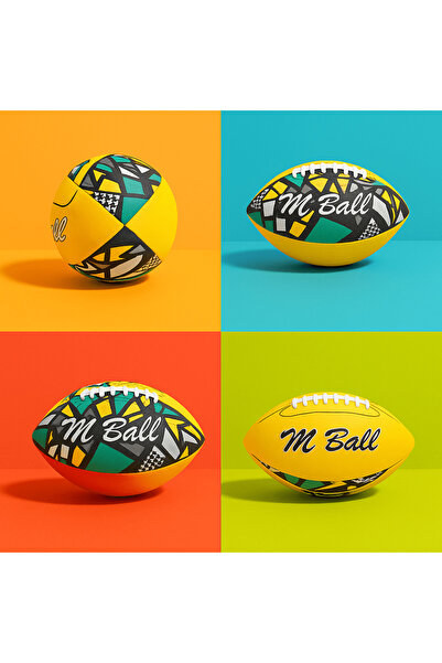 Midi كرة القدم الأمريكية M Ball – لون أصفر مميز