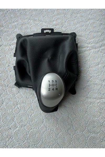 Ford Δερμάτινος λεβιές ταχυτήτων με ραβδώσεις από καρυδιά, 5 ταχυτήτων ​ ​ Χε...