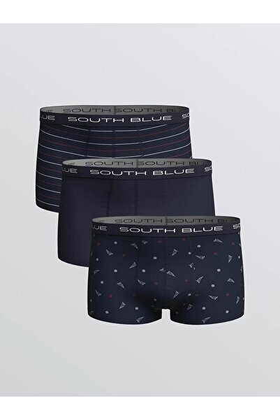 LC Waikiki Στάνταρ Βαμβακερά Εύκαμπτα Ανδρικά Μποξεράκια 3 τεμαχίων (S6)