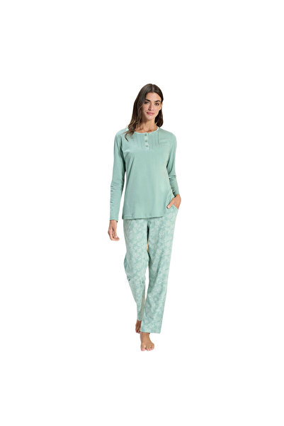 Over Sleep by Poleren Over Sleep 3312 Women's Large Size Modal Summer Set (L-...