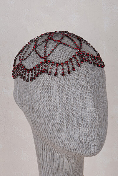 Hayalperest boncuk Κομψό αξεσουάρ μαλλιών με κρυστάλλινες πέτρες, μοντέλο νυφ...