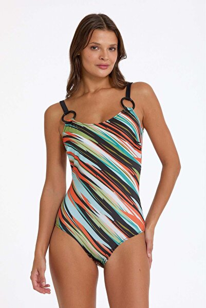 Argento Купальник на тонких бретельках, різнокольоровий 0009-3012