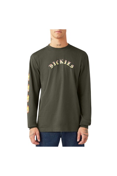 Dickies X SPITFIRE LS TEE ΛΑΔΙΟ ΠΡΑΣΙΝΟ S