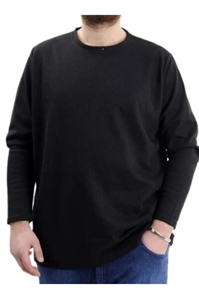 cusseli Ανδρικό φούτερ μεγάλου μεγέθους με λαιμόκοψη πεζοπορίας και μακριά μα...