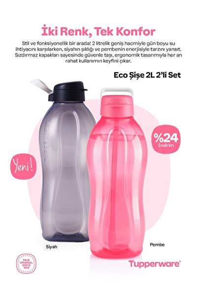 Tupperware Eco şişe 2L 2Li set