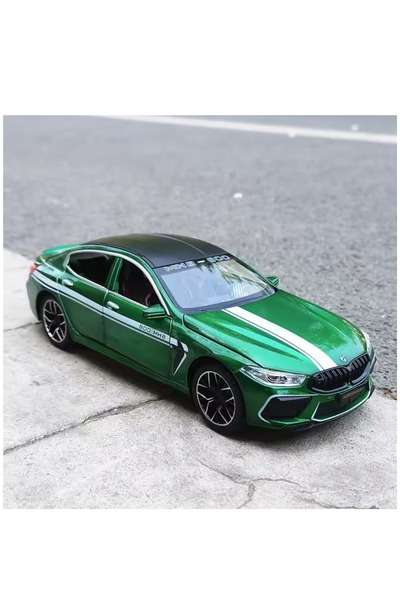 shop 1:24 BMW M8 MH8 800 MANHART Alaşım Araba Modeli Dökme Metal YEŞİL