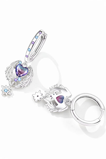 Omark Cotton Angel Heart Earrings