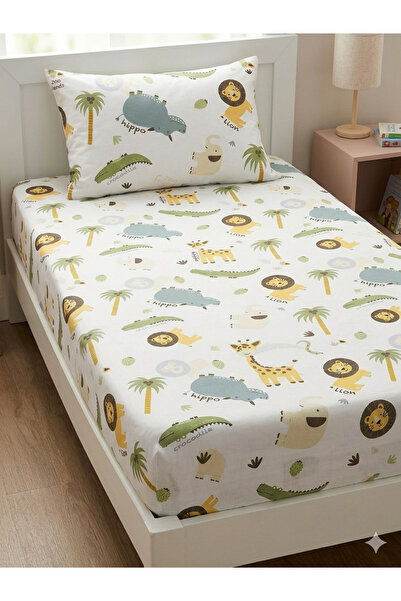 NİĞTEX Παιδικό Σετ Σεντόνια 100x200 – Ελαστικό Σεντόνι + Μαξιλαροθήκη "Φίλοι ...