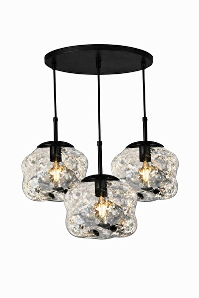 ecodesignline Liquid Glass 3 Modern Sarkıt Avize – Bakır , Gold , Füme Organi...