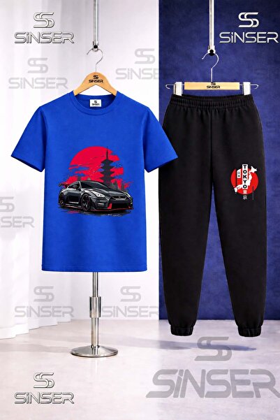 SS SİNSER Παιδικό ARABA SYH TOKYA DAIRE ONUNDE Σετ φόρμας με μπλουζάκι με στάμπα