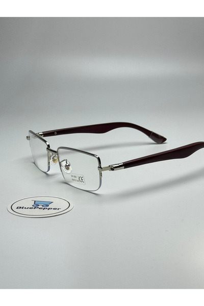 BluePepper Cartyy V13 Blue Light Protection Glasses Wooden Detailed Frame 55 ...