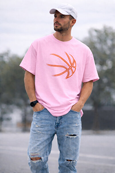 ArtYus Μπλουζάκι Unisex Oversize με στάμπα με σχέδιο μπάλας μπάσκετ – Βαμβακε...