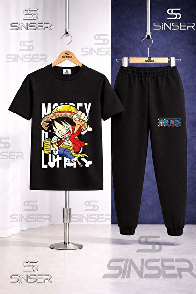 SS SİNSER Παιδικό σετ φόρμας ANIME ONE PIECE SOL YAZI με στάμπα
