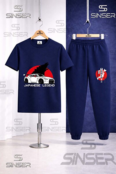 SS SİNSER Παιδικό Σετ Φόρμας με Στάμπα ARABA TOKYO BYZ JAPENES YAZI